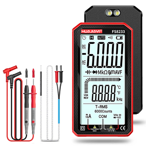Multímetro Digital Inteligente FS8233 de 1000V 10A con Rango Automático, True RMS, AC/DC, con Funciones de Ohmios, Hz, Capacitancia y REL - Product Image 2