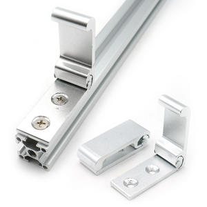 Crochets pliants en aluminium pour salle de bain, armoire, vêtements, robe, rangement, supports de fixation en alliage dissimulés en profilé aluminium 20/30/40 - Product Image 1