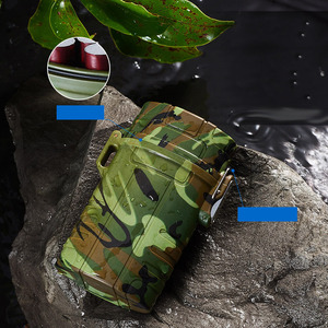 Logo personnalisé étanche créatif électronique en plastique briquet à bobine 20 pièces étui à cigarettes boîte avec USB briquet camouflage - Product Image 2