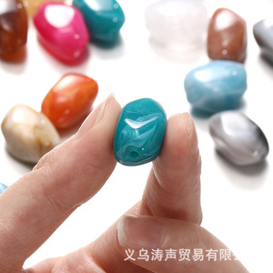 Acrylic Irregular <b>Beads</b> For Jewelry Making 10mm Multicolor Loose <b>Beads</b> With Hole Decorative Pendant Chain Accessory - Product Image 4