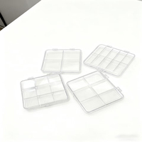 Nouvelle palette de fards à paupières rectangulaire vide en plastique, 10 compartiments, en matière vierge écologique, boîte d'emballage cosmétique, vente en gros