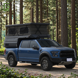 Carcasa corta de cama plana de aluminio de expedición 4x4 para camión al aire libre, toldo impermeable ligero, caja deslizante para viajes todoterreno - Product Image 5