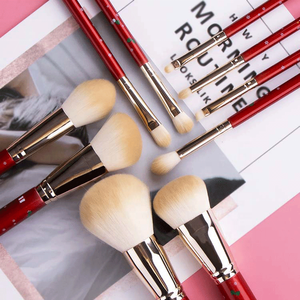 Ensemble de <span class=keywords><strong>pinceaux</strong></span> de maquillage de Noël rouge cosmétique professionnel de haute qualité - Product Image 2