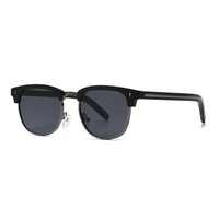 DOUSYER Lunettes de soleil rondes unisexes tendance vintage 2025, vente flash, protection UV400, verres et monture en métal PC