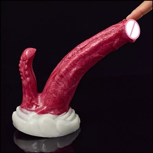 NNSX <span class=keywords><strong>haute</strong></span> qualité réaliste Double têtes sexuel réel pénis Silicone gode adulte Sexy jouets aspiration gode pour les femmes - Product Image 2