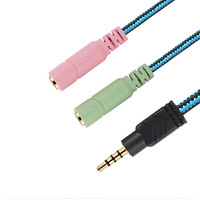 Adaptateur de câble audio Y 2 en 1 KOTION EACH 3,5 mm pour casque de jeu G2000, manette PS4/téléphone
