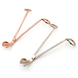 <b>Candle</b> Wick Trimmers Stainless Steel Rose Gold Imitation Gold Non Toxic Hand Tools For Scented <b>Candles</b> - Product Image 3