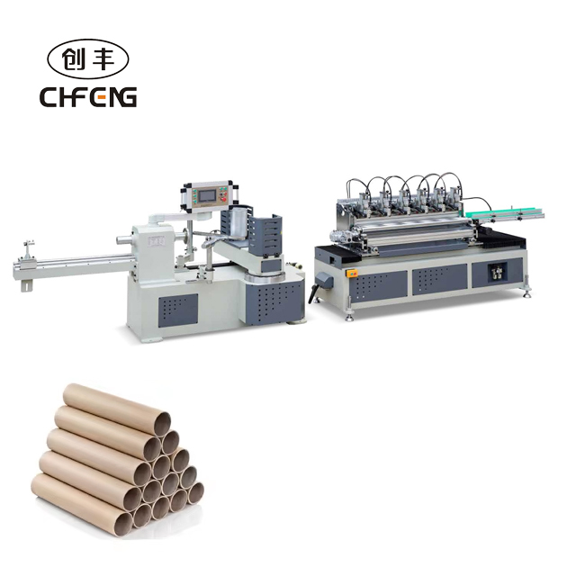 CFJG-20 NC Multi-cutters Paper Tube Core Making Machine for Video Technical Support
