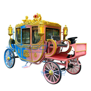 Vente chaude 2026 : Carrosse de mariage de luxe, remorque électrique robuste pour chevaux, carrosse royal à bas prix à vendre - Product Image 2