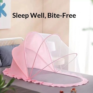 Tenda Pieghevole Rosa per Bambini, Zanzariera Portatile in Poliestere per Cameretta, Esterni, <span class=keywords><strong>Campeggio</strong></span> e Viaggi - Product Image 2