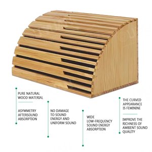 Difusores acústicos de madera maciza de diseño moderno Trampa de estudio de sonido de baja frecuencia con basstraps Corner - Product Image 2
