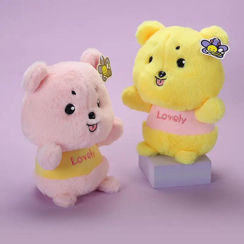 ตุ๊กตาหมีเท็ดดี้แบร์ของเล่นตุ๊กตาหมีสีสันสดใสของเล่นแมวน่ารักสำหรับเด็กของขวัญรูปสัตว์ของเล่นขายส่ง