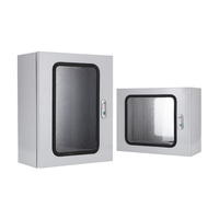 Boîte de distribution avec fenêtre transparente, boîte de commande, boîte d'instruments industriels, boîte électrique personnalisée, 100A 220V/380V