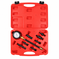 Kit de testeur de compression moteur 8 pièces, ensemble de manomètres de pression de cylindre pour moteurs à essence, outils de réparation automobile