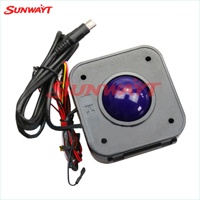 Nouvelle Arrivée de Haute Qualité : Trackball Vertical en Plastique LED PS2 de 4,5 Pouces pour Machine de Jeu d'Arcade (Compatible Anglais)