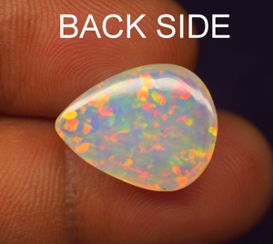 Opale naturelle multicolore de haute qualité, 4,7 ct, 17*13,5*5 mm, cabochon, pierre précieuse en vrac pour la fabrication de bijoux - Product Image 5