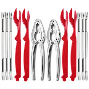 Hot Sell Metal Crab Lobster Cracker Picks Forks 12Pcs Multifunctional Seafood Tools Set