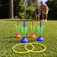 Jeu de fléchettes lumineuses pour pelouse avec sac de transport pour soirées en jardin nocturnes, personnalisable OEM