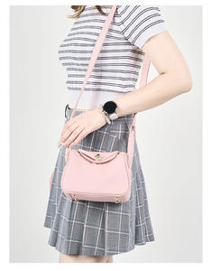 Bolsos de Hombro Vintage para Mujer 2026, Bolsos de Mano de Cuero Genuino de Alta Gama, Venta al Por Mayor Personalizada de Fábrica en Guangzhou - Product Image 2