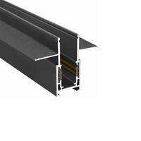Système d'éclairage sur rail LED encastré magnétique 48V, rail d'éclairage LED magnétique encastré au plafond