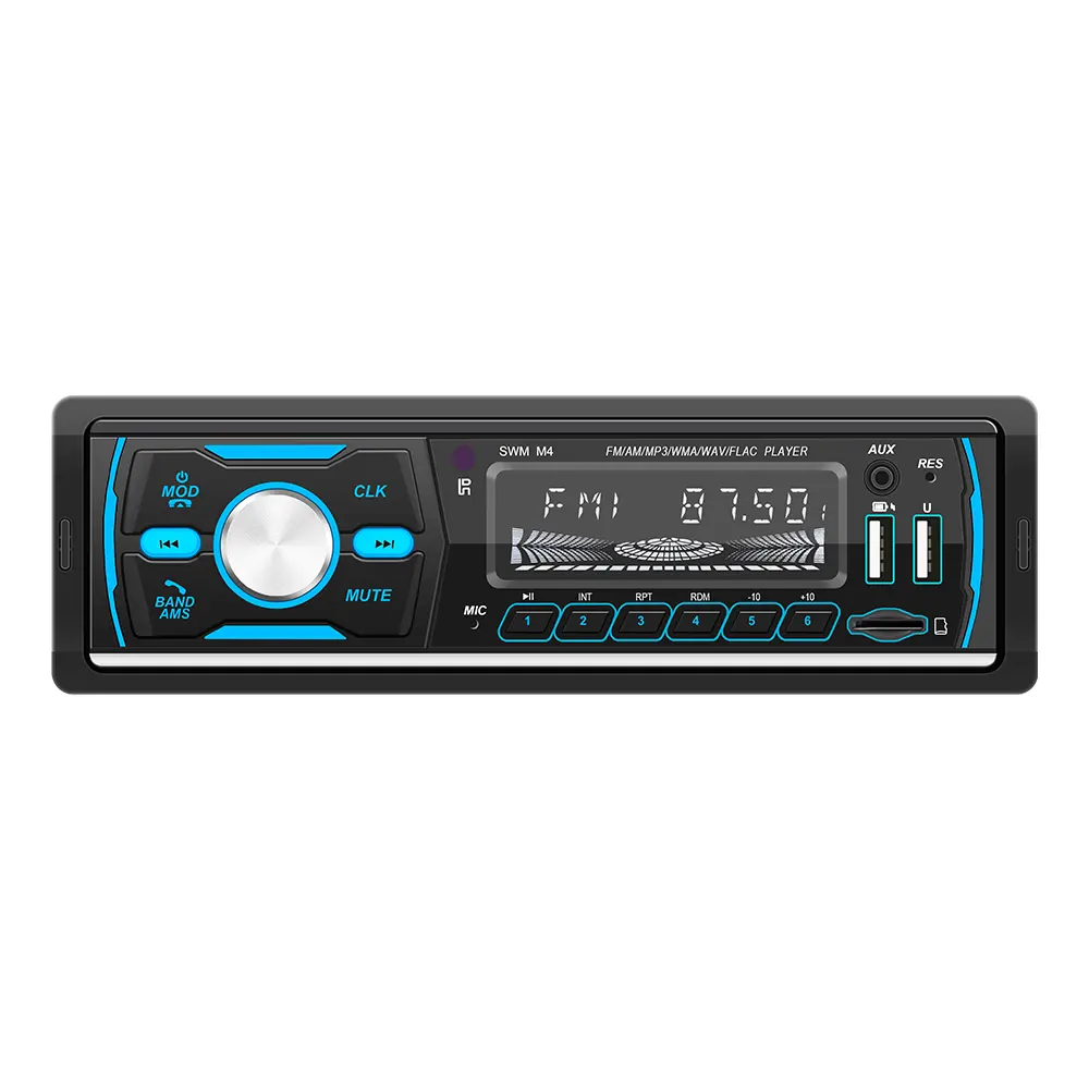 1Din Car Radio Mp3 Player Stereo Autoradio BT Audio Music Stereo 12V FM/AM/RDS/DAB+ USB/SD/AUX-IN