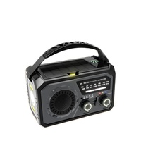 Radio Portátil de Emergencia AM/FM NOAA con Manivela y Energía Solar de 16000 mAh, Radio Meteorológica, Linterna, Lámpara de Lectura SOS
