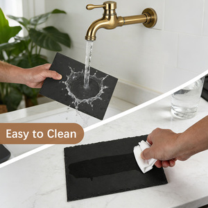 Lousa Natural para Gravação a Laser, Tábua de Queijos, Lousa em Branco, Tábua de Charcutaria, Sousplat de Lousa com Logotipo Personalizado - Product Image 4