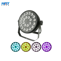HAT 24x10w RGBW 4in1 Dmx512 Contrôleur à distance Led Par Can Light Flat Led Par Light Stage Wedding Led SurFace Light