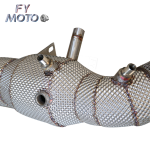 Tuyau d'échappement pour <span class=keywords><strong>AMG</strong></span> X290 <span class=keywords><strong>GT43</strong></span> GT50 GT53 / W213 E53 C257 CLS43 CLS53 / W167 GLE53 OPF / GPF avec bouclier thermique - Product Image 6