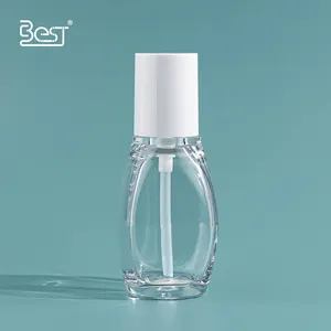 50ml High quality plastic bottle with white lotion pump cosmetic plastic packaging supplier plastic bottles wholesale