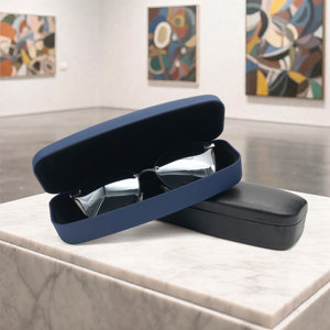 Kích thước lớn kính khung trường hợp kim loại quang học Linen kính trường hợp vỏ cứng quang học trường hợp vải hộp quang học cứng - Product Image 6