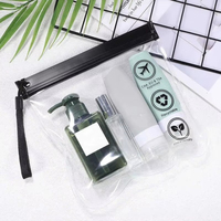 Sac de toilette transparent personnalisé UIOWIO, sac liquide imperméable pour la sécurité aéroportuaire, accessoires de voyage, sacs à maquillage pour femmes et hommes