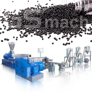 Pe PP /PE Color Masterbatch Twin Screw Extruders Line Rubber Kneader Mixer Granulator 2 Stage Extruder