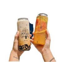 Vente en usine de bouteilles de boissons énergisantes et de jus jetables en PET de 8 oz, en vrac, avec bouchons à anneau