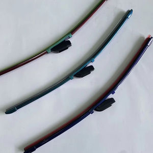 Deerxuan Kleurrijke Ruitenwissers S169 Auto Natuurrubber Voorzijde Zachte Multifunctionele Frameloze Universele All-Season Ruitenwisser - Product Image 1