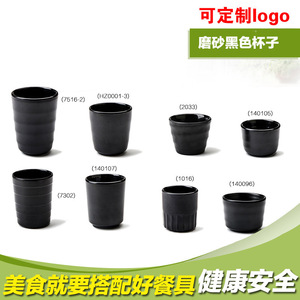 ถ้วยเรซิ่นสีดำ สีพื้น ใช้ซ้ำได้ สำหรับร้านอาหาร ชา ไวน์ น้ำ - Product Image 4
