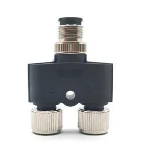 Factory Selling Sensor 5 Pin A Code Male Female M12 Y Type Adapter Connector