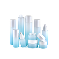 Flacon en verre cosmétique personnalisé avec logo pour sérum et crème de soin 30ml-120ml, flacon en verre pour toner et parfum avec pompe pulvérisatrice, ensembles de flacons en verre