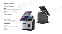 JCVISION 15.6 pouces kiosque libre-service appareil de point de vente de bureau Android 11 OS imprimante thermique Scanner 2D caméra de module optique 3D