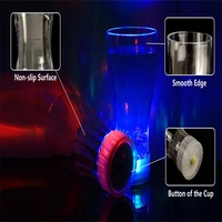 Verres Lumineux à LED en Acrylique Clignotant, Vaisselle de Bar pour Cola, Bière et Fêtes