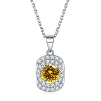 Nouveau pendentif polyvalent en argent sterling 925 avec pierre de naissance de décembre et collier en zirconium rond pour femme