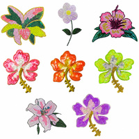 En gros, Patch brodé en tissu à sequins motif fleur de lys, thermocollant et à coudre, pour vêtements, bagages et vestes