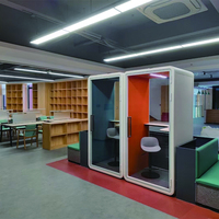 Cabina de Oficina Móvil, Sala de Negociación, Cabina de Estudio para Interiores, Cabina Acústica Prefabricada para Exteriores