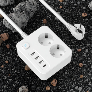 Châu Âu tiêu chuẩn xách tay điện dải 16A 4000W nhiều chức năng mở rộng ổ cắm với 3 USB và 1 Type-C cổng 2 AC cửa hàng - Product Image 3