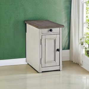 Thiết kế bởi Ashley bolanburg trang trại ghế bên cuối bảng với các cửa hàng và cổng USB - Product Image 6