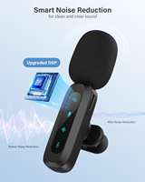 Étui de charge d'annulation du bruit du microphone sans fil J3 pour TikTok YouTube Interviews en direct pour utilisation en extérieur