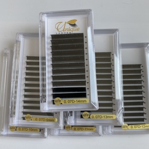 Extensions de <span class=keywords><strong>cils</strong></span> volume facile à faire éventail, faits à la main, courbures LB LC LD M L C D CC DD, 0.03 0.05 0.07mm, <span class=keywords><strong>Cils</strong></span> Camellia - Product Image 1