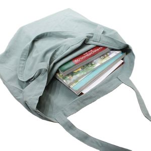 Bolsa de Compras Reutilizable y Reciclable de Alta Calidad Morandi, Color Sólido, Patrón Personalizado, Bolsa de Lona - Product Image 5