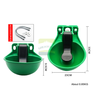 Abreuvoir automatique en plastique ABS épaissi vert pour bétail, installation facile pour ferme laitière et élevage - Product Image 4