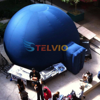 Dôme de planétarium gonflable intérieur de 6m de diamètre pour l'enseignement de l'astronomie à l'école, tente projetée pour regarder des films